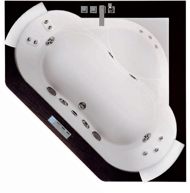 Jacuzzi Aura Corner Wood Bath product view