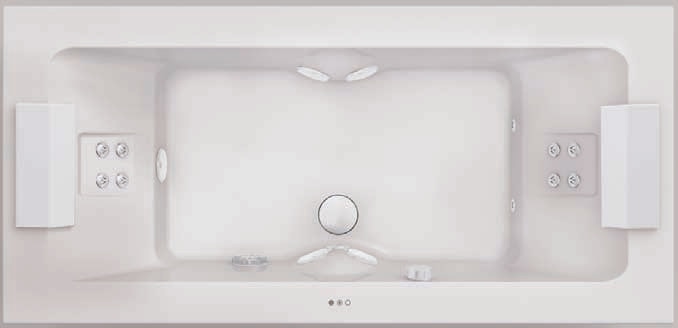 Jacuzzi Sharp Extra Whirlpool Bath product view