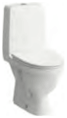 Laufen Floorstanding WC combination with cistern, close-coupled, rimless H827150