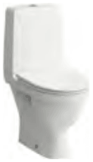 Laufen Floorstanding WC combination with cistern, close-coupled, rimless H827152