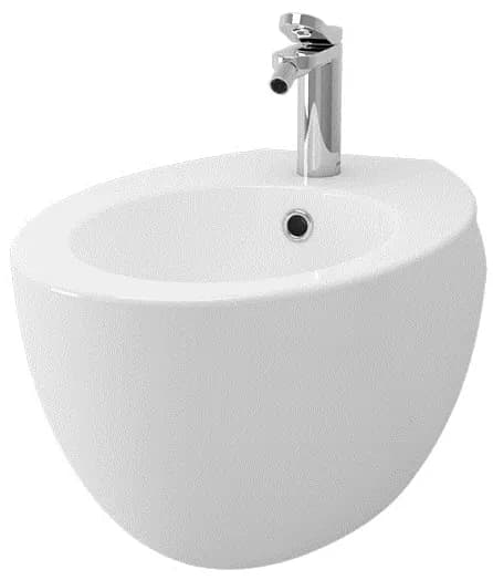 "Le Muse" Wall Hung Bidet ( 595 x 380mm ) w/invisible fixing kit - WHITE