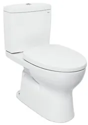 Two Piece Bowl W/ Attachments, w/o Stop Valve & Flexible Hose - WHITE