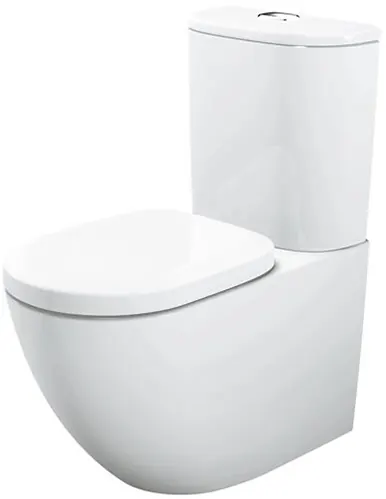 Close Coupled Bowl with Socket (S-Trap) 4.8L / 3L - WHITE