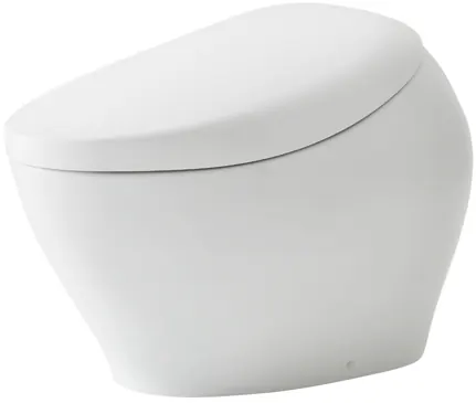 Neorest NXI Washlet and Water Closet Bowl ( S-Trap ) (305mm ) eWater 3.8L/3L ( Brushed Nickel ) - WHITE