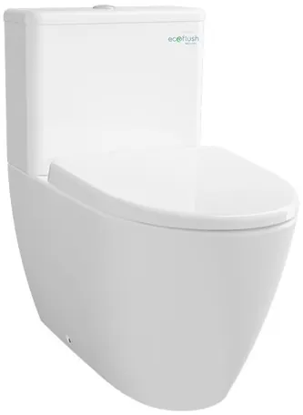 Toilet Bowl ( P-trap ) 180mm ( 4.5/3L ) w / Fixing Brackets - WHITE