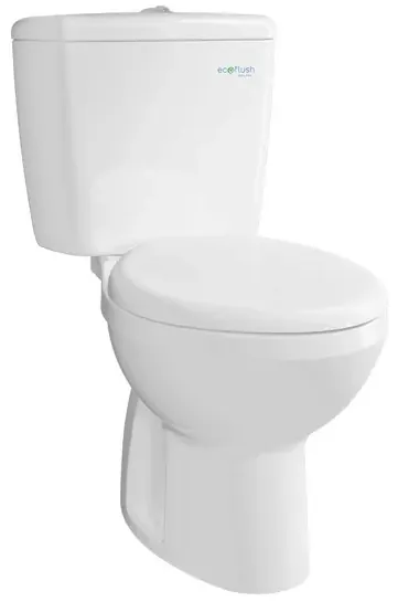 "Euro" Toilet Bowl (P-Trap) 180mm ( 4.5/3L ) - WHITE