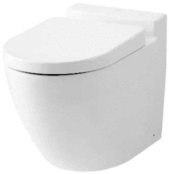 BASIC + Wall Faced Toilet ( Cefiontect ), 4.8L/3L, P-trap H=180mm - WHITE