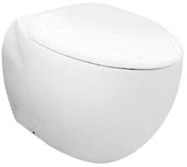 "Le Muse" Wall Faced Toilet ( P-trap ) 180mm ( 4.5/3L ) w / Fixing Brackets - WHITE