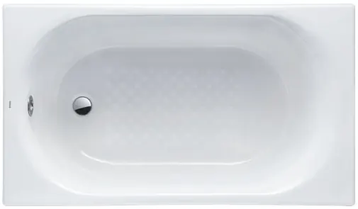 Enameled Cast Iron Bathtub - WHITE