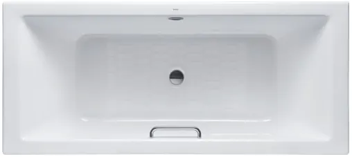 Enameled Cast Iron Bathtub w/out hand grip, 187L ( 1700W x 750D x 500H mm ) - WHITE