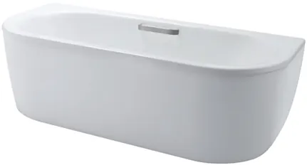 Enameled Cast Iron Bathtub w/out hand grip, 187L ( 1700W x 750D x 537H mm ) - WHITE