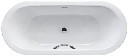 Enameled Cast Iron Bathtub w/out Hand Grip, 265L ( 1800W x 800D x 470H mm ) - WHITE