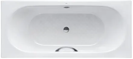 Enameled Cast Iron Bathtub w/out Hand Grip, 265L ( 1800W x 800D x 470H mm ) - WHITE