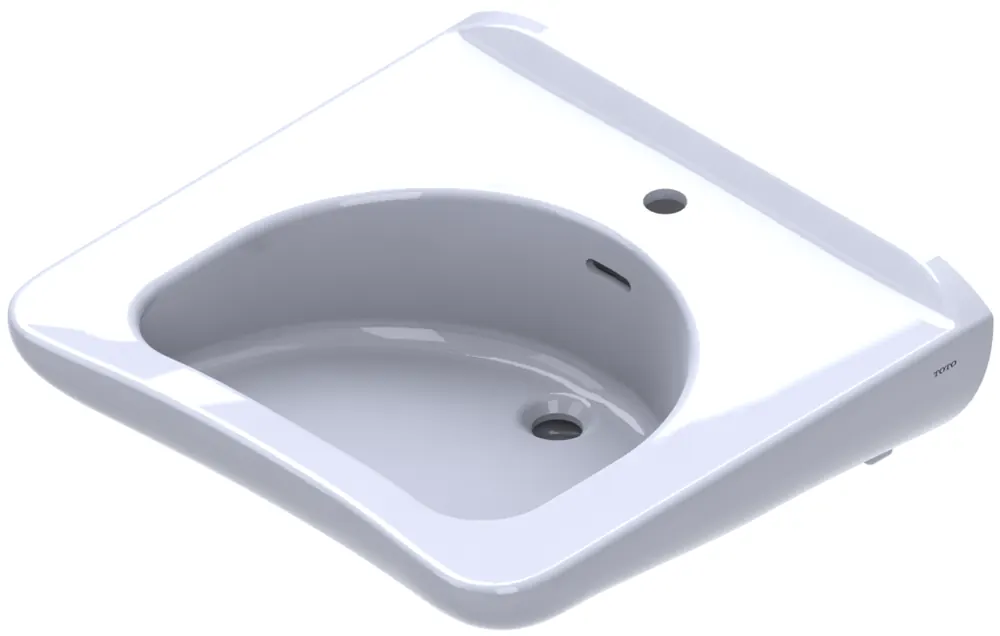 Lavatory (Disabled) 1 Center Taphole - WHITE