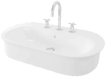 "Hayon" Console Lavatory (690 x 420 x 103 mm) w/ bracket - WHITE