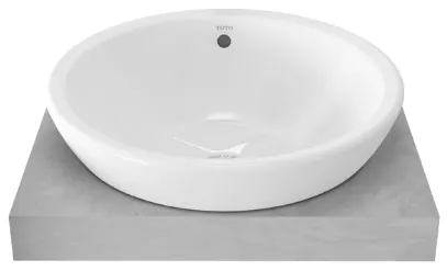 Console Lavatory (Ø = 430 mm, H = 75 mm) - WHITE