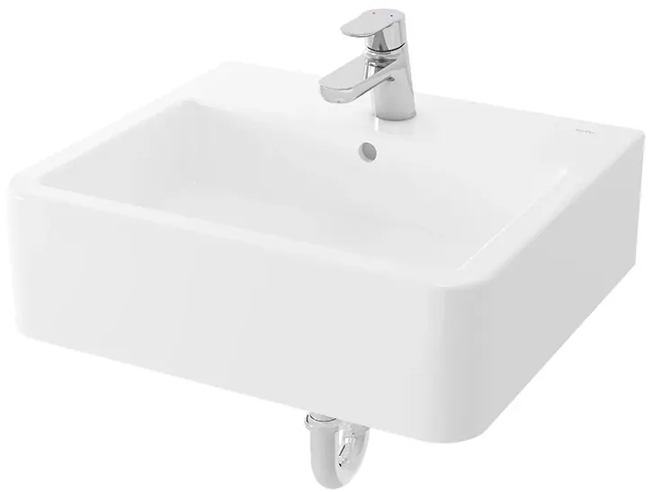 Wall Hung Lavatory W/Bracket - WHITE