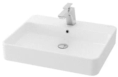 Toja Console Lavatory 1 Tap Hole w/bracket (505 x 455 x 100 mm) - WHITE