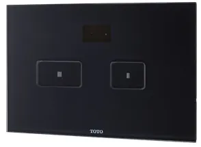 Glass Black Flush Panel Dual Button with Automatic Sensor - suitable for WH099 / WH090 - GLASS/BLACK