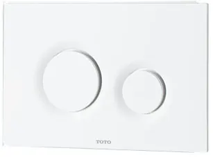 Dual Flush Panel ( Round Button ) White ( Matched with WH171A & WH172A ) - WHITE