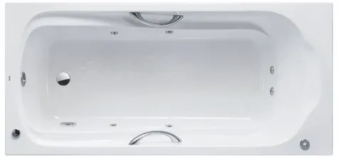 Acrylic Whirlpool Bathtub - WHITE