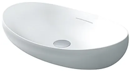 Reinforced Marble Lavatory ( 632W x 404D x 154H mm ) - GLOSSY WHITE