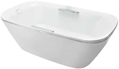 NEOREST Free Standing Bathtub w/ hand grip ( Gold Braid ) 310L - WHITE