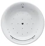 "Pearl" Acrylic Whirlpool Bathtub w/out hand grip, 452L - WHITE
