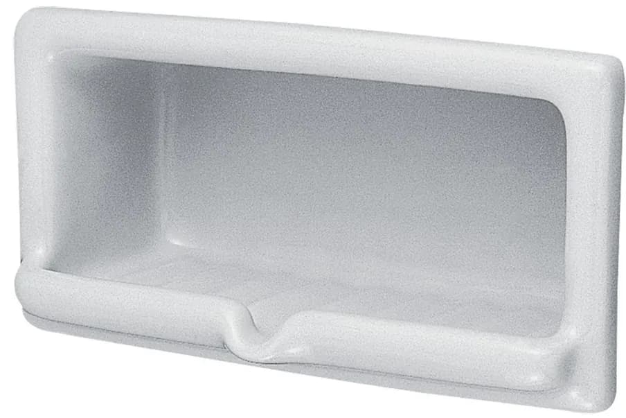 Recessed Soap Holder (220 x 109 x 58mm) - WHITE