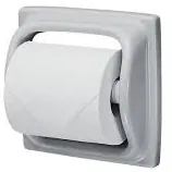 Semi Recessed Paper Holder (170 x 170 x 30mm) - WHITE