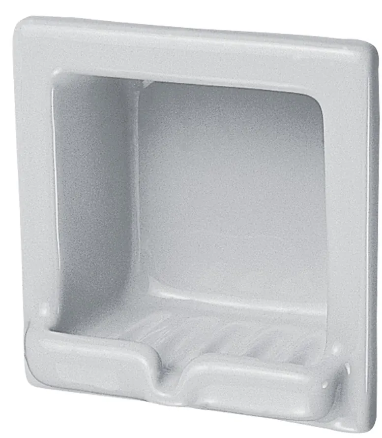 Recessed Soap Holder (148 x 148 x 58mm) - WHITE