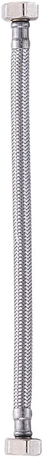 Heavy Duty Flexible Hose (1/2" x 1/2" x 250 mm) - CHROME