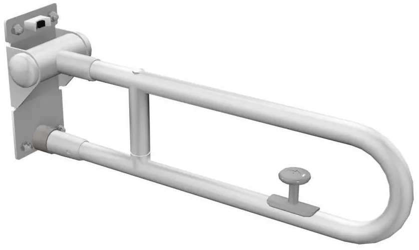 Movable Handrail with lifting and locking ( 700mm ) - WHITE