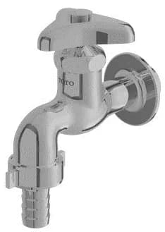 Metal Handle Sink Tap W/Hose Coupling - CHROME