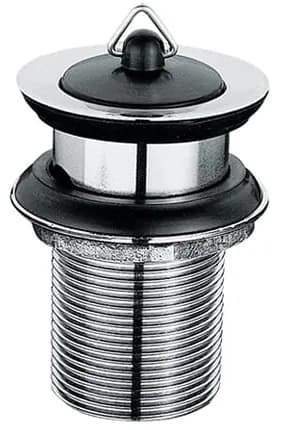 Waste & Plug W/Overflow Hole (Ø= 60 mm) - CHROME
