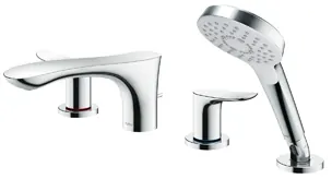 TOTO "GO" Bathtub & Shower Set Deck Mounted (4 Hole)(TBG01202BA) - CHROME