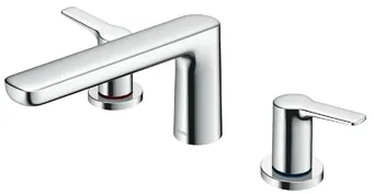 TOTO "GS" Bath Filler w/out Shower (3 Hole) - CHROME