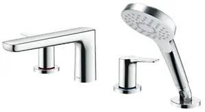 TOTO "GS" Bath & Shower Set (4 Hole)(TBG03202BA) - CHROME