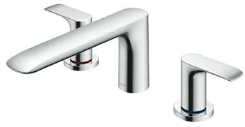 TOTO "GA" Bath Filler w/out Shower (3 Hole) - CHROME