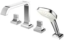 "GC" Bath & Shower Set ( 4 holes ) - CHROME