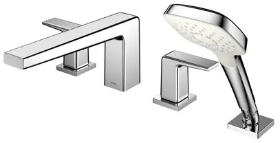 "GB" Bath & Shower Set ( 4 holes ) - CHROME
