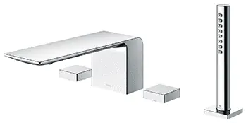 ZL Bath & Shower Set (4 Holes)(TBP02202D) - CHROME