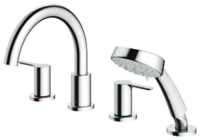 TOTO "LB" Bath & Shower Set ( 4 Hole )(TBS01202B) - CHROME