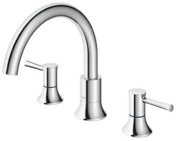 TOTO "LN" Bath Filler w/out Shower (3 Hole)(TBS02201B) - CHROME