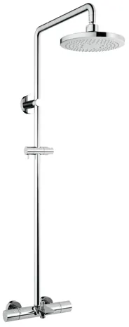 TOTO "G Shower" Thermostat Shower Column w/ 1-Mode Round Fixed Shower Head & Spout, w/o Hand Shower (TBW01401B) - CHROME