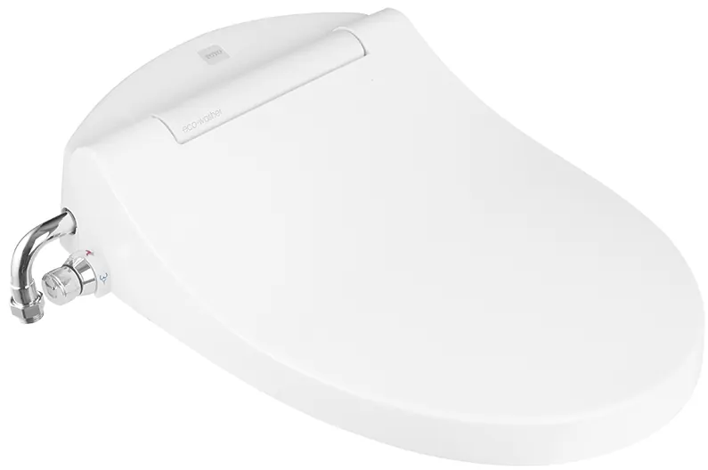 Eco-Washer W/Bidet Function, Round, Soft Closing (Short Elbow) - WHITE