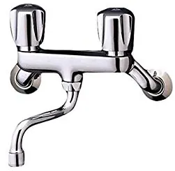 Wall Mtd Sink Mixer (Short Spout) - CHROME