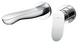 TOTO "GO" Wall Mounted Single Lavatory Faucet (Long) (w/out Popup)(TLG01311DA) - CHROME