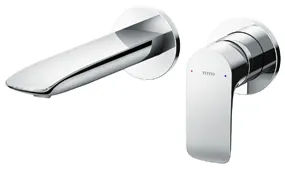 TOTO "GA" Wall Mount Single Lever Lavatory Faucet (Short)(w/out Popup)(TLG04309DA) - CHROME