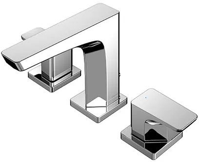 "GE" 2 Handle Lavatory Faucet w/ Pop up waste ( 3 holes ) - CHROME